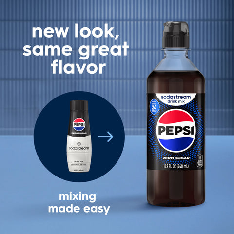 Sodastream Pepsi Zero Sugar Drink Mix 4 Pack 440ml