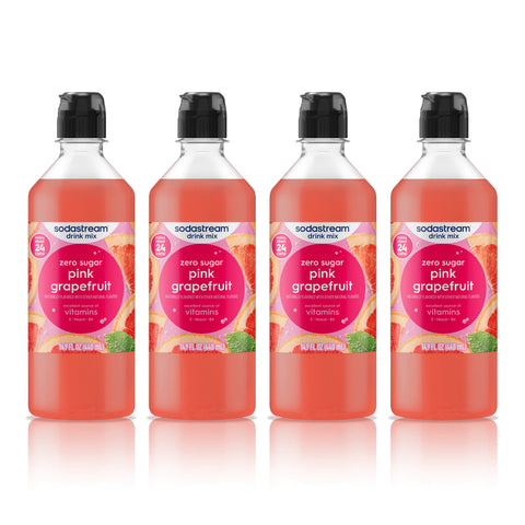 Sodastream Classics® Pink Grapefruit Zero Sugar Drink Mix 4 Pack 440ml