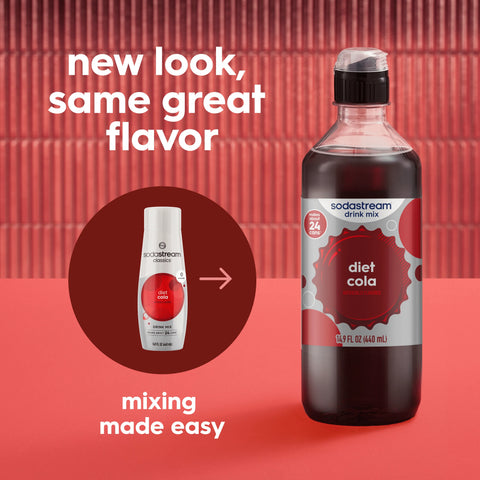Sodastream Classics® Diet Cola Drink Mix 4 Pack 440ml