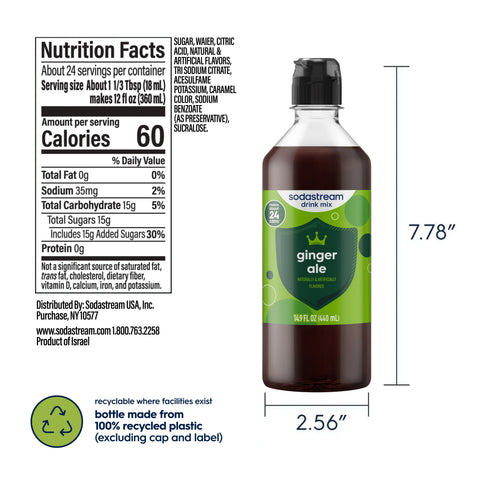 Sodastream Classics® Ginger Ale Drink Mix 440ml