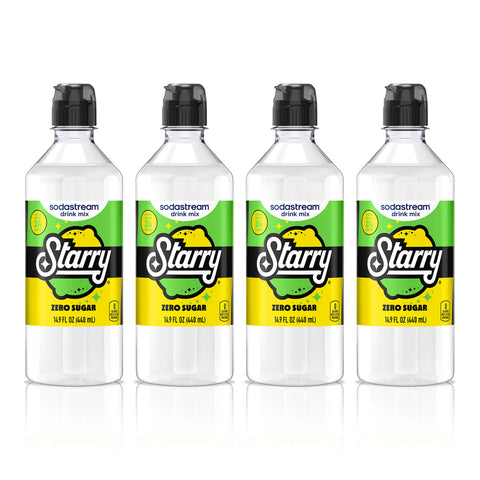 Sodastream STARRY® Lemon Lime Zero Sugar Drink Mix 4 Pack 440ml