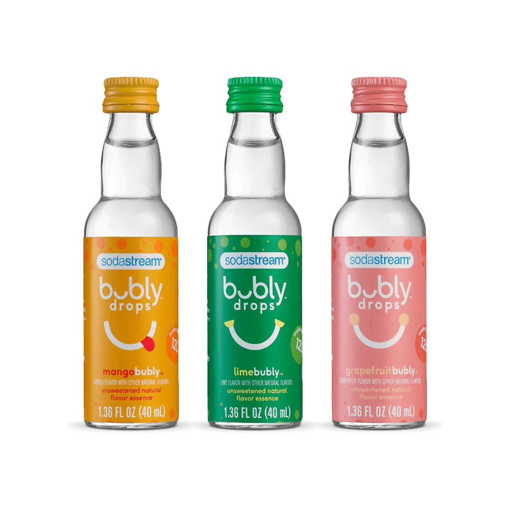 Sodastream bubly drops® Tropical Thrill Variety Natural Flavor Essence 3 Pack 40ml