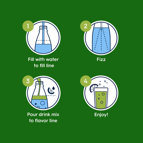 Sodastream STARRY® Lemon Lime Zero Sugar Drink Mix 440ml